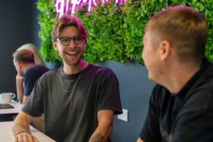 Tom in kitchen in Leeds