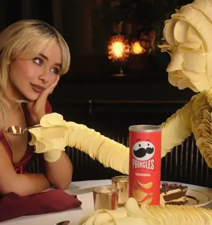 super bowl ad sabrina carpenter pringles